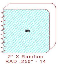 1/4" Radius Edge Moulding - 14 1/4" Radius Edge Moulding - 14