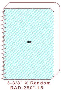 1/4" Radius Edge Moulding - 15 1/4" Radius Edge Moulding - 15