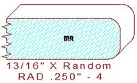 1/4" Radius Edge Moulding - 4 1/4" Radius Edge Moulding - 4