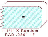 1/4" Radius Edge Moulding - 5 1/4" Radius Edge Moulding - 5