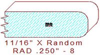 1/4" Radius Edge Moulding - 8