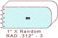 5/16" Radius Edge - 3 5/16" Radius Edge - 3