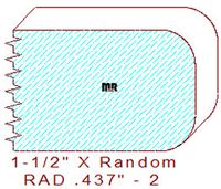 7/16" Radius Edge Moulding - 2 7/16" Radius Edge Moulding - 2