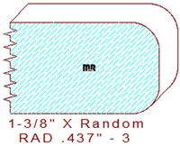 7/16" Radius Edge Moulding - 3 7/16" Radius Edge Moulding - 3