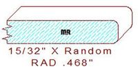15/32" Radius Edge Moulding 15/32" Radius Edge Moulding
