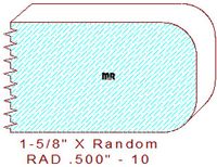 1/2" Radius Edge Moulding - 10 1/2" Radius Edge Moulding - 10