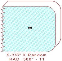1/2" Radius Edge Moulding - 11 1/2" Radius Edge Moulding - 11