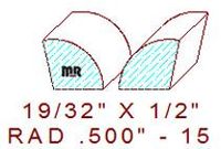 1/2" Quarter Round Moulding - 15 1/2" Quarter Round Moulding - 15