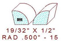 1/2" Quarter Round Moulding - 15