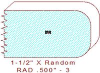 1/2" Radius Edge Moulding - 3 1/2" Radius Edge Moulding - 3