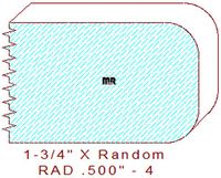 1/2" Radius Edge Moulding - 4 1/2" Radius Edge Moulding - 4