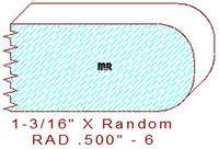 1/2" Radius Edge Moulding - 6 1/2" Radius Edge Moulding - 6