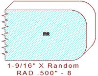 1/2" Radius Edge Moulding - 8 1/2" Radius Edge Moulding - 8