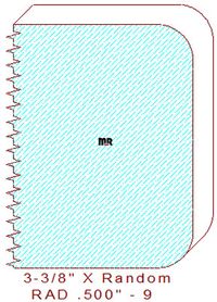 1/2" Radius Edge Moulding - 9 1/2" Radius Edge Moulding - 9