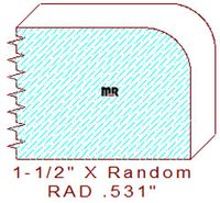 17/32" Radius Edge Moulding 17/32" Radius Edge Moulding