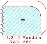 9/16" Radius Edge Moulding 9/16" Radius Edge Moulding