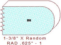 5/8" Radius Edge Moulding - 1 5/8" Radius Edge Moulding - 1