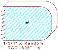 5/8" Radius Edge Moulding - 4 5/8" Radius Edge Moulding - 4