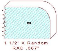 11/16" Radius Edge Moulding 11/16" Radius Edge Moulding