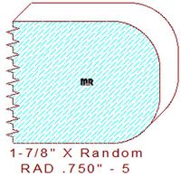 3/4" Radius Edge Moulding - 5 3/4" Radius Edge Moulding - 5