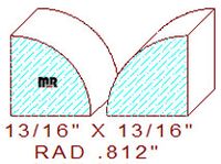 13/16" Quarter Round Moulding 13/16" Quarter Round Moulding