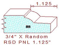 Raised Panel Moulding 1-1/8" Raised Panel Moulding 1-1/8"