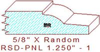 Raised Panel Moulding 1-1/4" - 1 Raised Panel Moulding 1-1/4" - 1