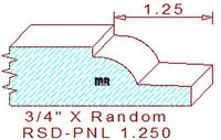 Raised Panel Moulding 1-1/4" Raised Panel Moulding 1-1/4"