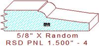 Raised Panel Moulding 1-1/2" - 5 Raised Panel Moulding 1-1/2" - 5