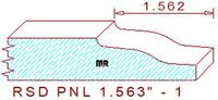Raised Panel Moulding 1-9/16" - 1 Raised Panel Moulding 1-9/16" - 1