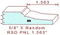 Raised Panel Moulding 1-9/16" Raised Panel Moulding 1-9/16"