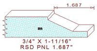 Raised Panel Moulding 1-11/16" Raised Panel Moulding 1-11/16"