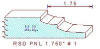 Raised Panel Moulding 1-3/4" Raised Panel Moulding 1-3/4"