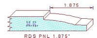 Raised Panel Moulding 1-7/8" Raised Panel Moulding 1-7/8"