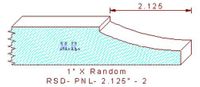 Raised Panel Moulding 2-1/8" - 2 Raised Panel Moulding 2-1/8" - 2
