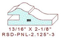 Raised Panel Moulding 2-1/8" - 3 Raised Panel Moulding 2-1/8" - 3