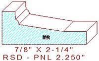 Raised Panel Moulding 2-1/4" Raised Panel Moulding 2-1/4"