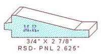 Raised Panel Moulding 2-5/8" Raised Panel Moulding 2-5/8"