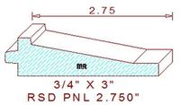 Raised Panel Moulding 2-3/4" Raised Panel Moulding 2-3/4"