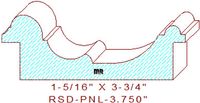 Raised Panel Moulding 3-3/4" Raised Panel Moulding 3-3/4"