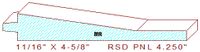 Raised Panel Moulding 4-1/4" Raised Panel Moulding 4-1/4"