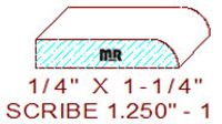 Scribe 1-1/4" - 1 Scribe 1-1/4" - 1