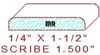 Scribe 1-1/2" Scribe 1-1/2"