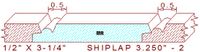 Shiplap Moulding 3-1/4" - 2 Shiplap Moulding 3-1/4" - 2