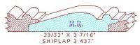 Shiplap Moulding 3-7/16" Shiplap Moulding 3-7/16"