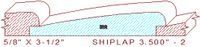 Shiplap Moulding 3-1/2" - 2 Shiplap Moulding 3-1/2" - 2