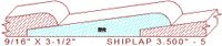 Shiplap Moulding 3-1/2" - 5 Shiplap Moulding 3-1/2" - 5