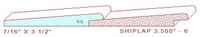 Shiplap Siding 3-1/2" - 6 Shiplap Siding 3-1/2" - 6