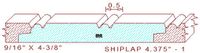 Shiplap Moulding 4-3/8" - 1 Shiplap Moulding 4-3/8" - 1