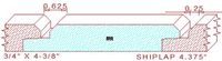 Shiplap Moulding 4-3/8" Shiplap Moulding 4-3/8"